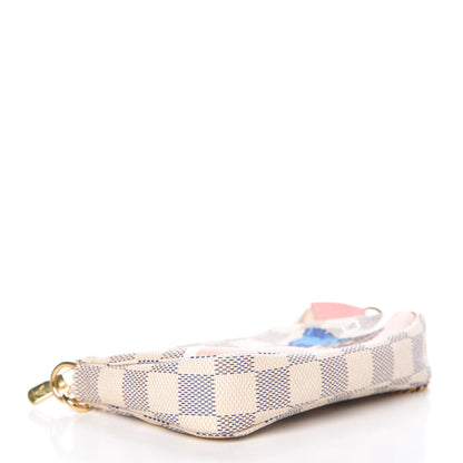 Louis Vuitton Damier Azur 2018 Christmas Animation Mini Pochette Accessories 4 of 9