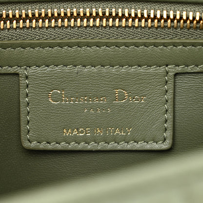 Christian Dior Calfskin Macrocannage Medium Caro Bag Cedar Green 6 of 10