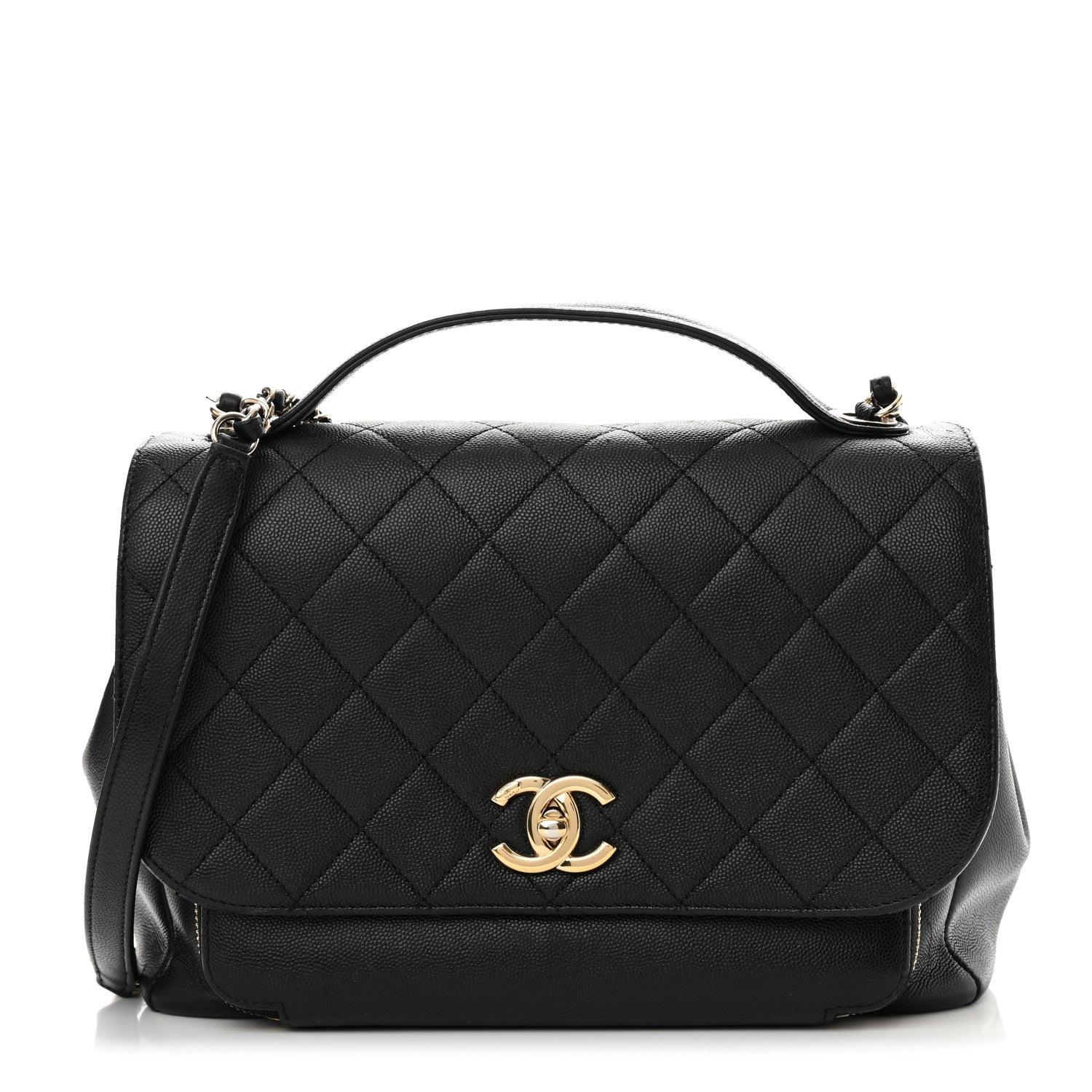 Chanel Caviar Quilted Large Business Affinity Flap Black 1 of 19