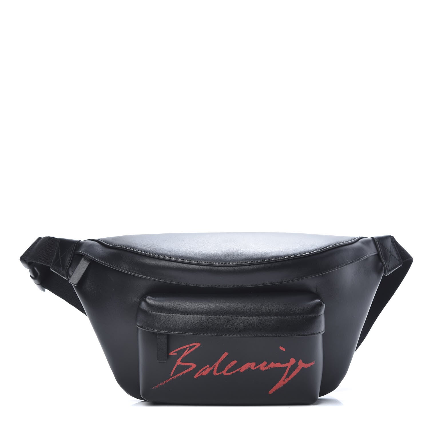 Balenciaga Supple Calfskin Signature Logo Large Everyday Beltpack Black 1 of 10