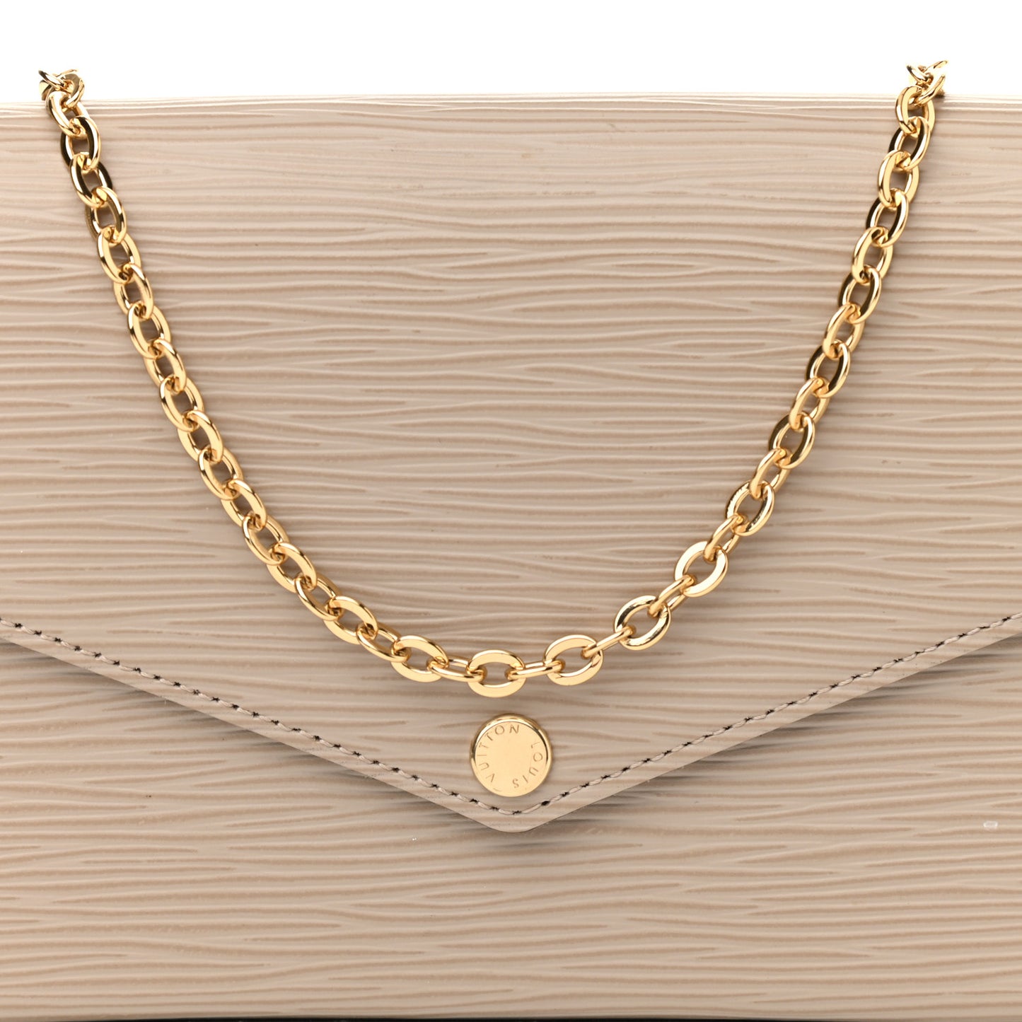 Epi Felicie Pochette Chain Wallet Galet