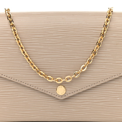 Louis Vuitton Epi Felicie Pochette Chain Wallet Galet 7 of 9