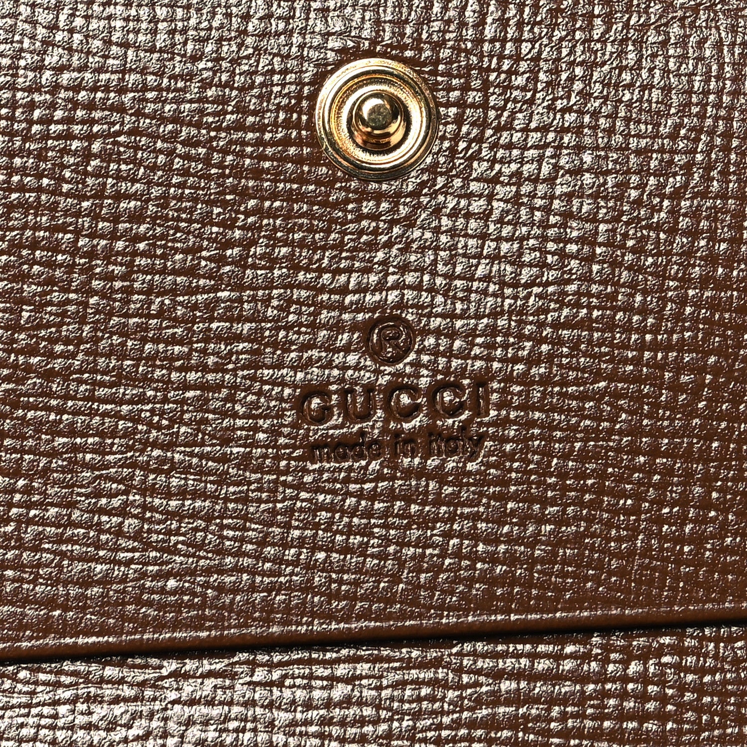 Gucci GG Supreme Monogram Horsebit 1955 Card Case Wallet Beige Ebony Brown Sugar 7 of 11