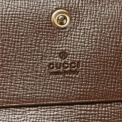Gucci GG Supreme Monogram Horsebit 1955 Card Case Wallet Beige Ebony Brown Sugar 7 of 11