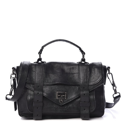 Proenza Schouler Lambskin Tiny PS1 Satchel Black 1 of 10