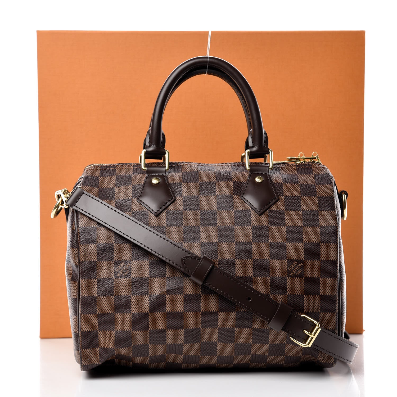 Louis Vuitton Damier Ebene Speedy Bandouliere 25 9 of 9