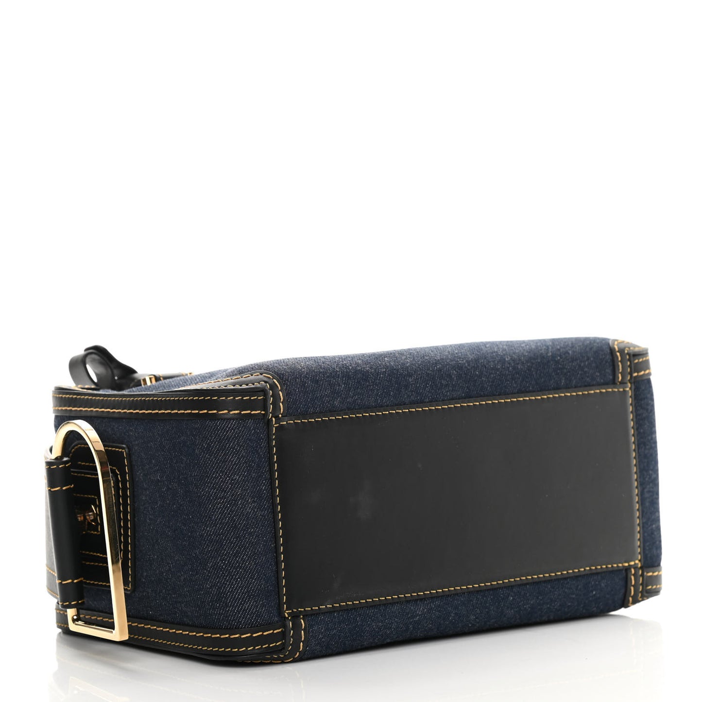 Denim Calfskin Cool Box MM Blue Black