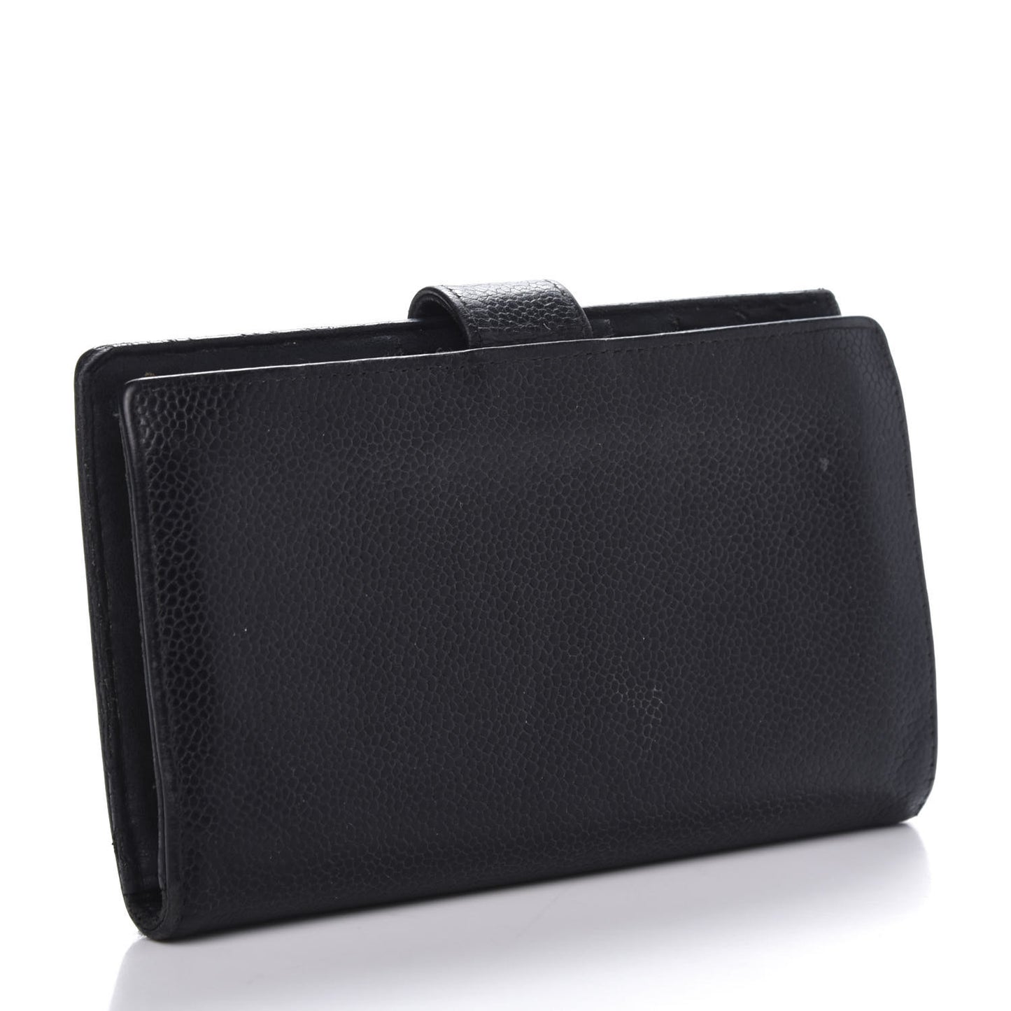 Caviar Timeless CC French Wallet Black