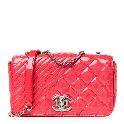 Chanel Patent Quilted Small Coco Boy Flap Pink 1 of 14