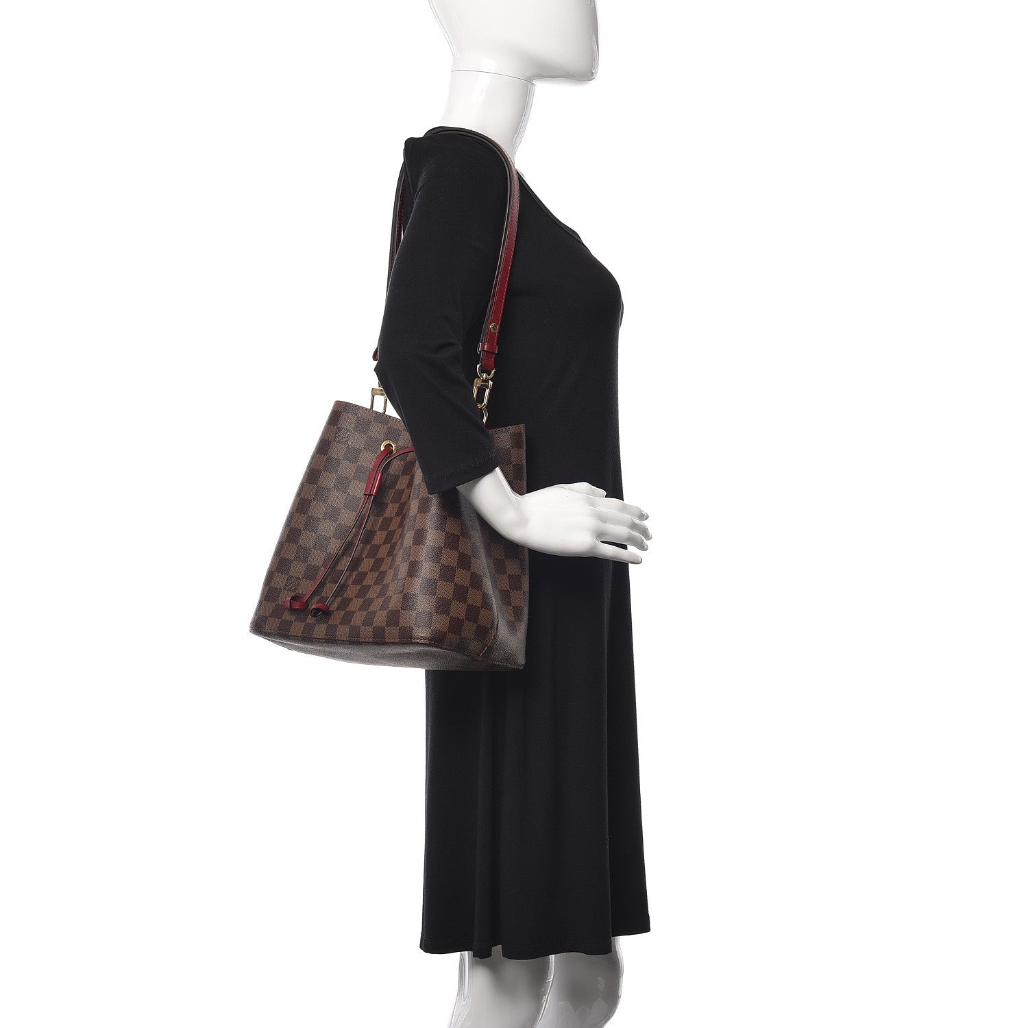 Louis Vuitton Damier Ebene Neonoe MM Cherry Berry 2 of 9