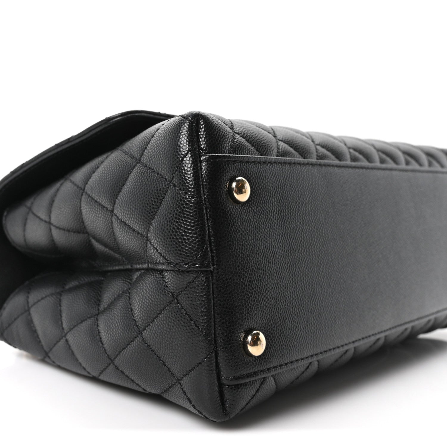 Chanel Caviar Quilted Small Coco Handle Flap Black 9 of 11