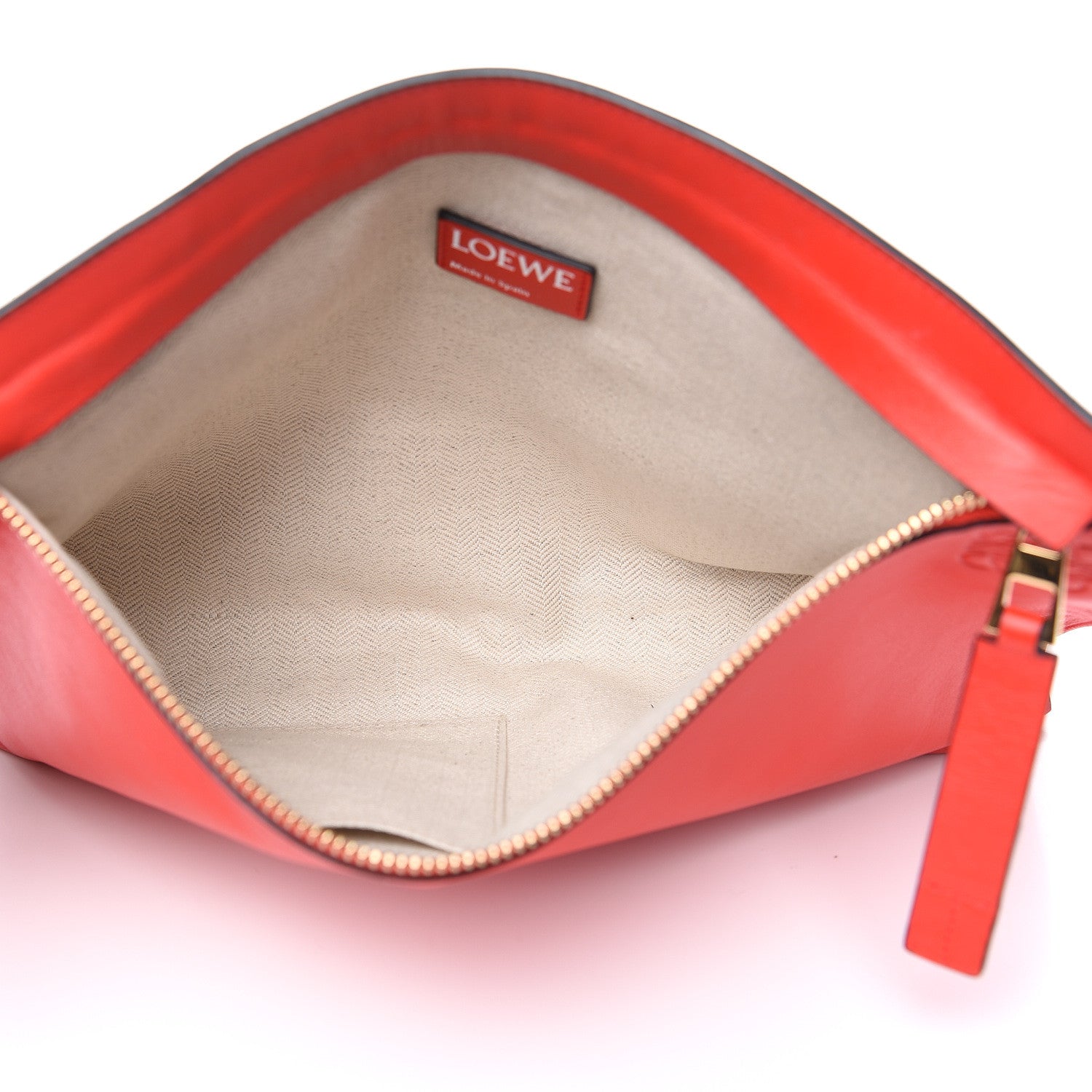 Loewe Calfskin T Pouch Red 4 of 7