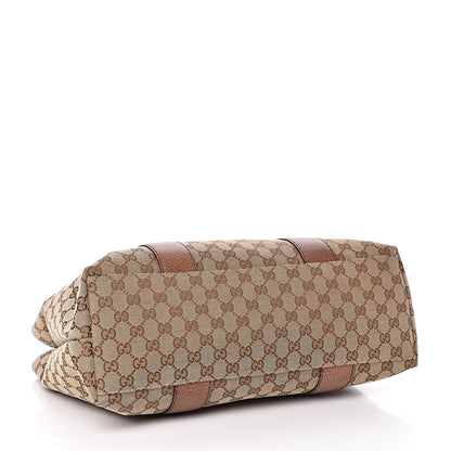 Gucci Monogram Medium Bamboo Bar Tote Brown 4 of 10