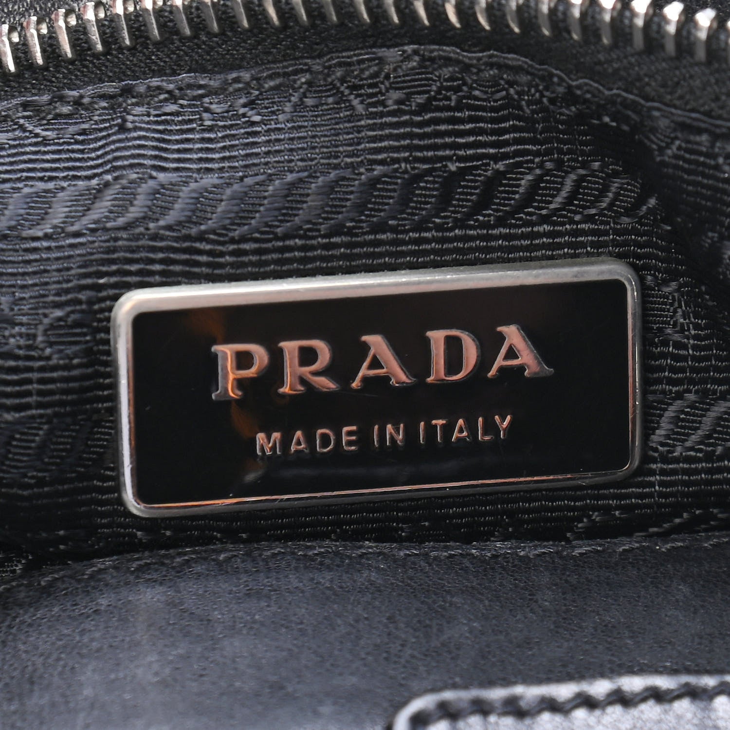 Prada Soft Calf Shopping Tote Black 6 of 11