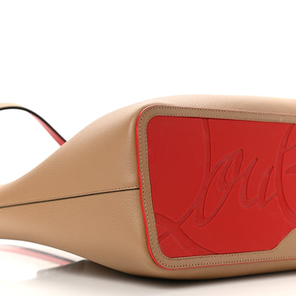 Christian Louboutin Calfskin Large Cabarock Spikes Tote Nude 8 of 9