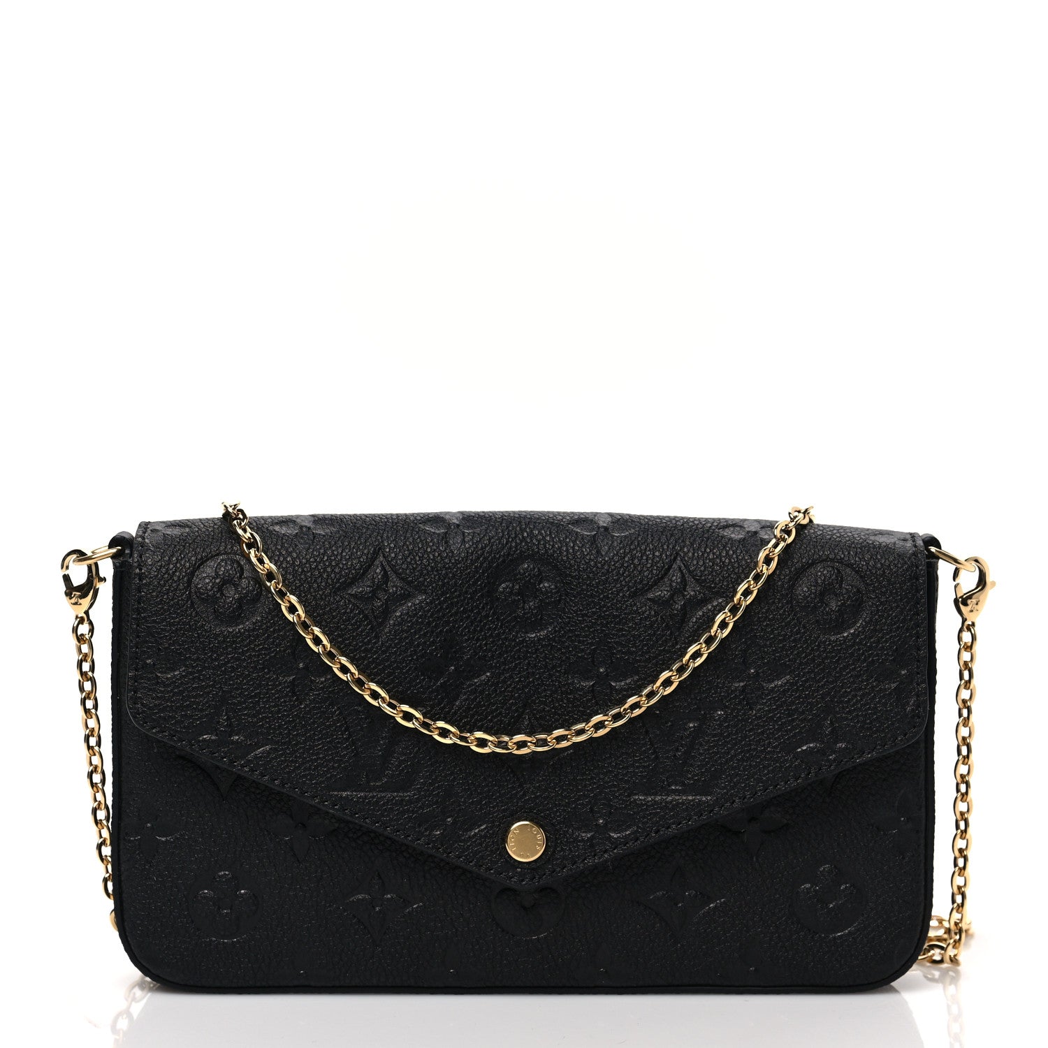 Louis Vuitton Empreinte Pochette Felicie Chain Wallet Black 3 of 8