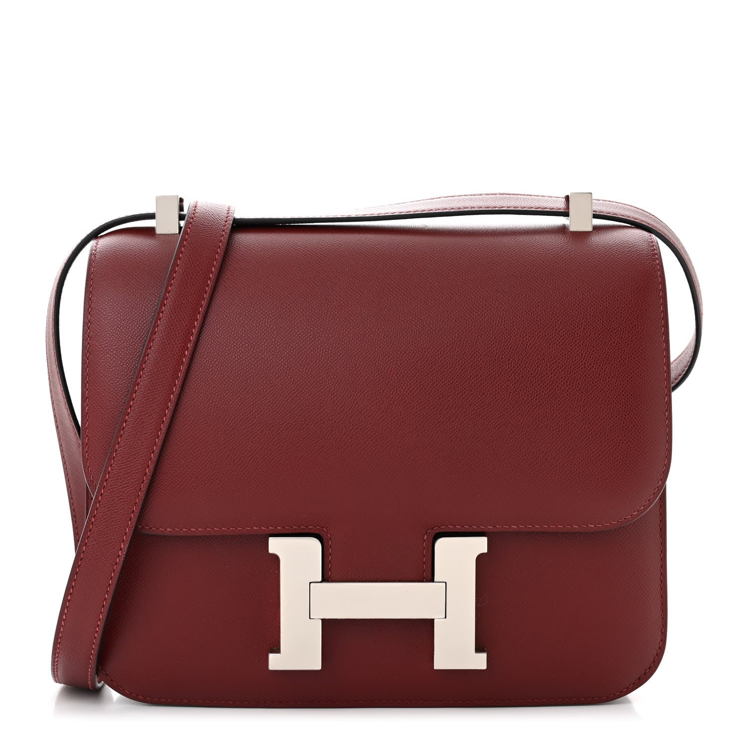 Hermes Grained Monsieur Constance 24 Rouge H 1 of 11