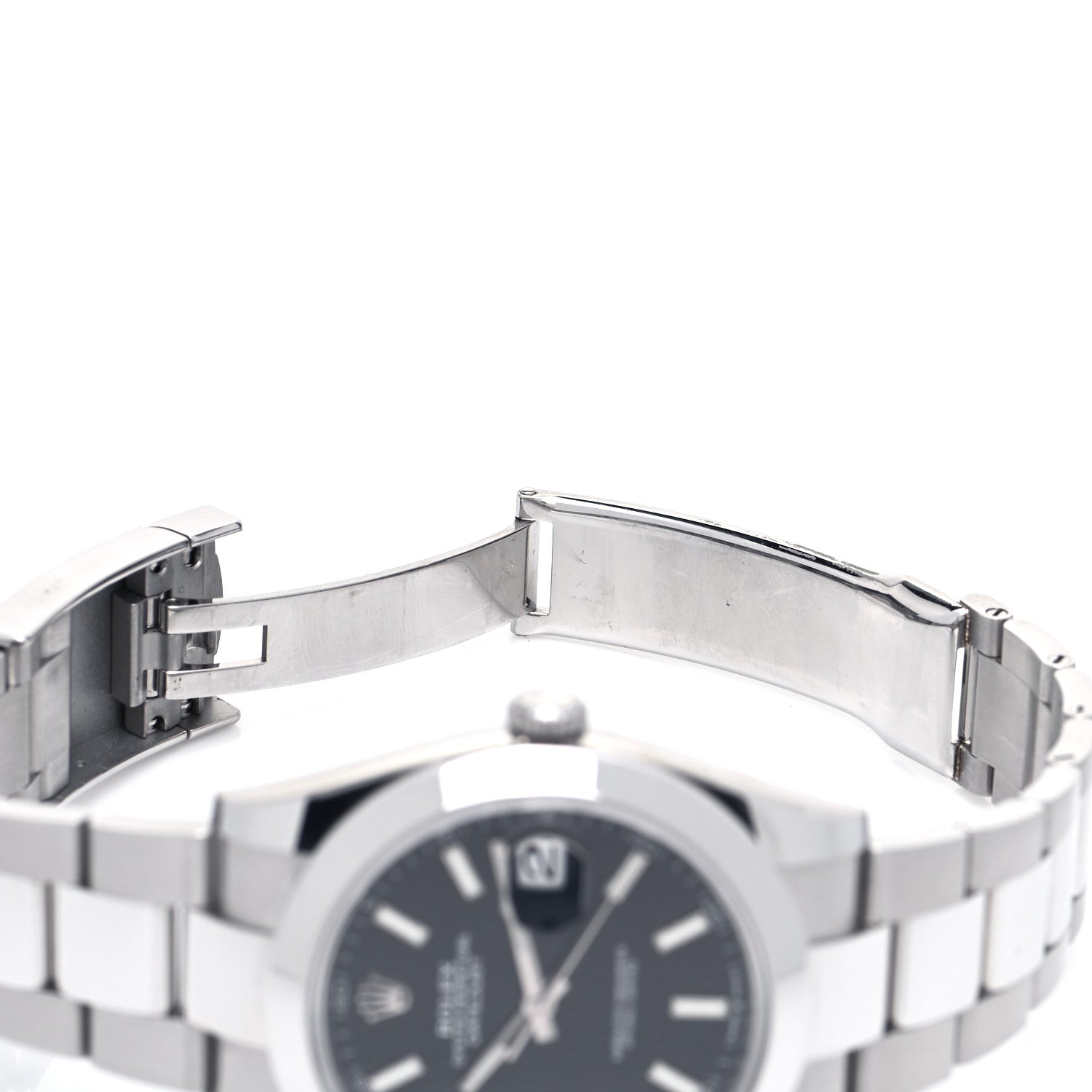 Rolex Stainless Steel 41mm Oyster Perpetual Datejust Watch Black 126300 6 of 7