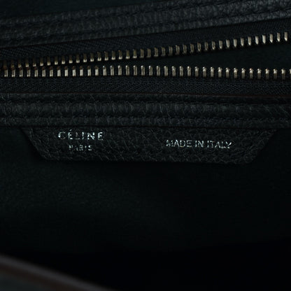 Celine Drummed Calfskin Mini Luggage Black 8 of 8