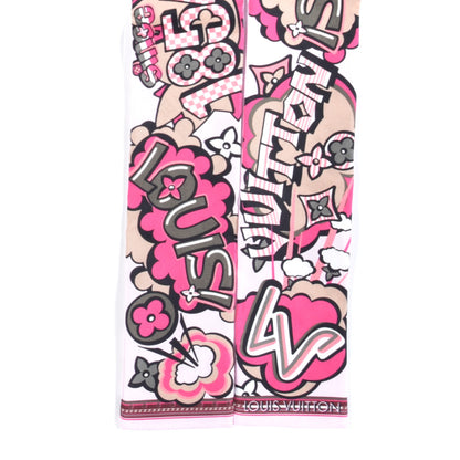 Louis Vuitton Silk Monogram Street Bandeau Rose 2 of 4