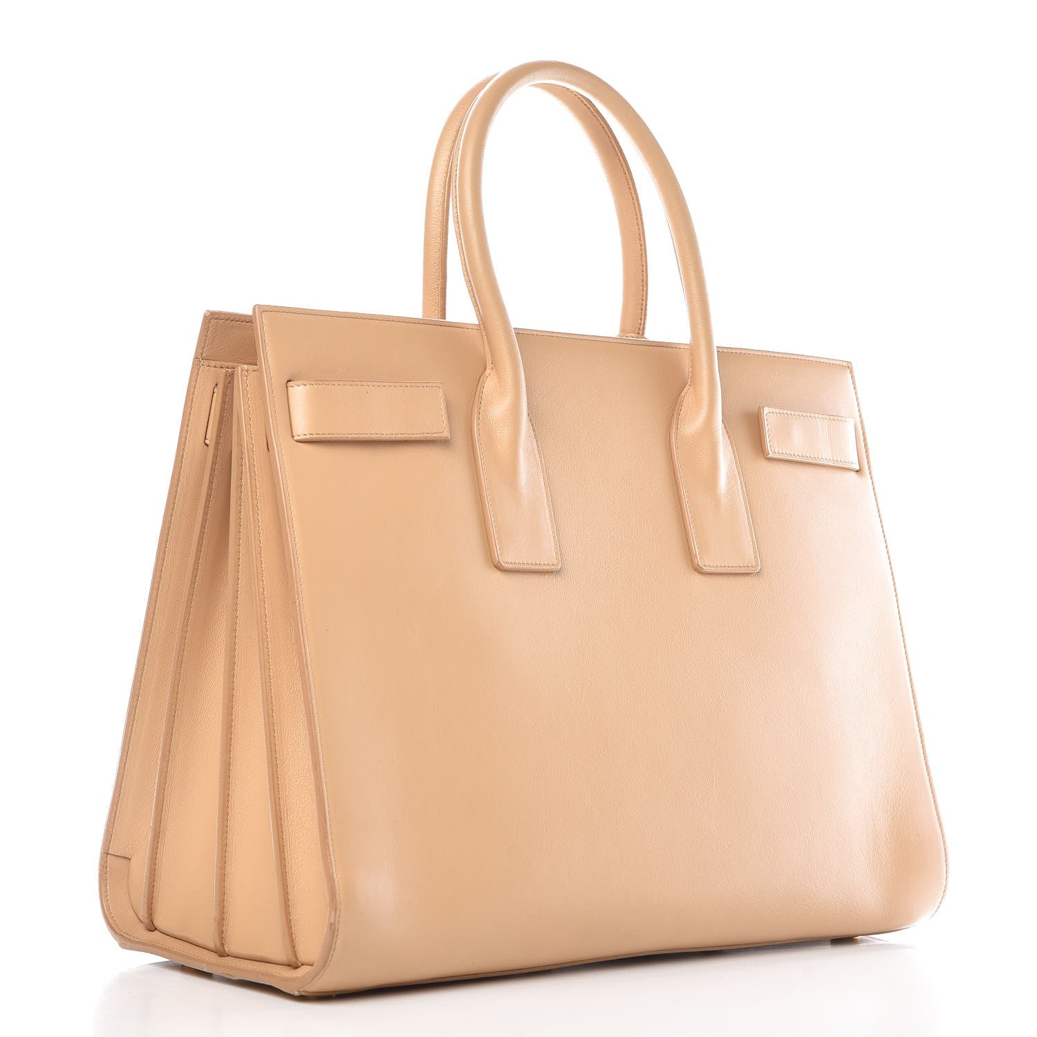 Saint Laurent Calfskin Large Sac de Jour Carryall Dark Beige 3 of 14