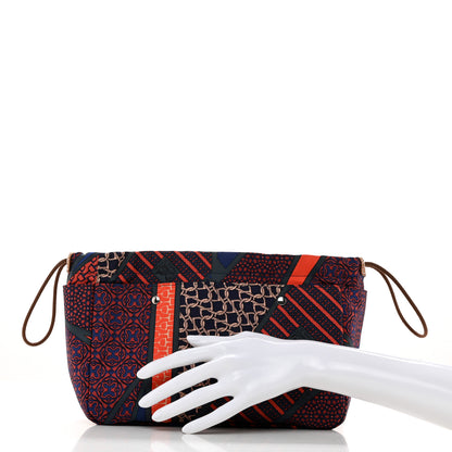 Hermes Silk Carre en Cravates Fourbi 25 MM Pouch Ocean Bleu 2 of 8