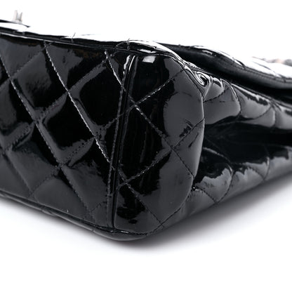 Chanel Patent Quilted Maxi Double Flap Black 9 of 14