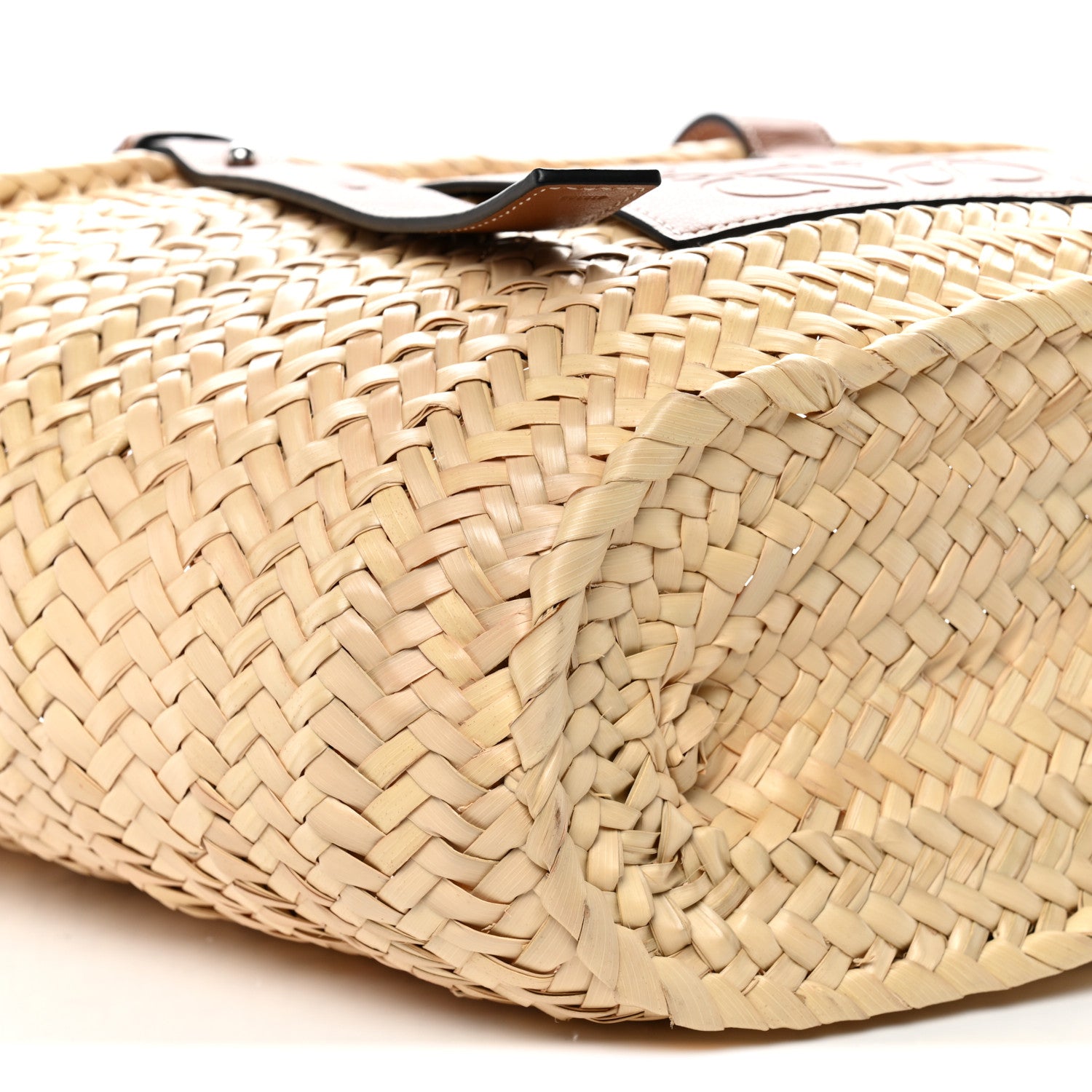 Loewe Raffia Basket Tote Bag Natural Tan 9 of 10