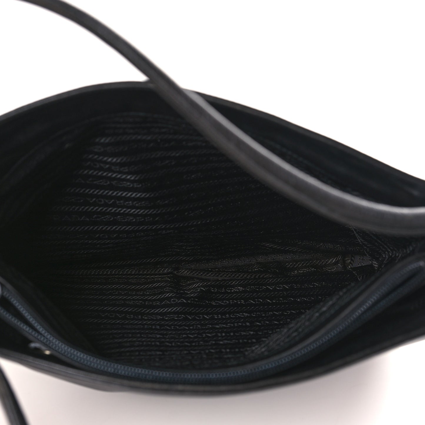 Lambskin Triangle Shoulder Bag Black