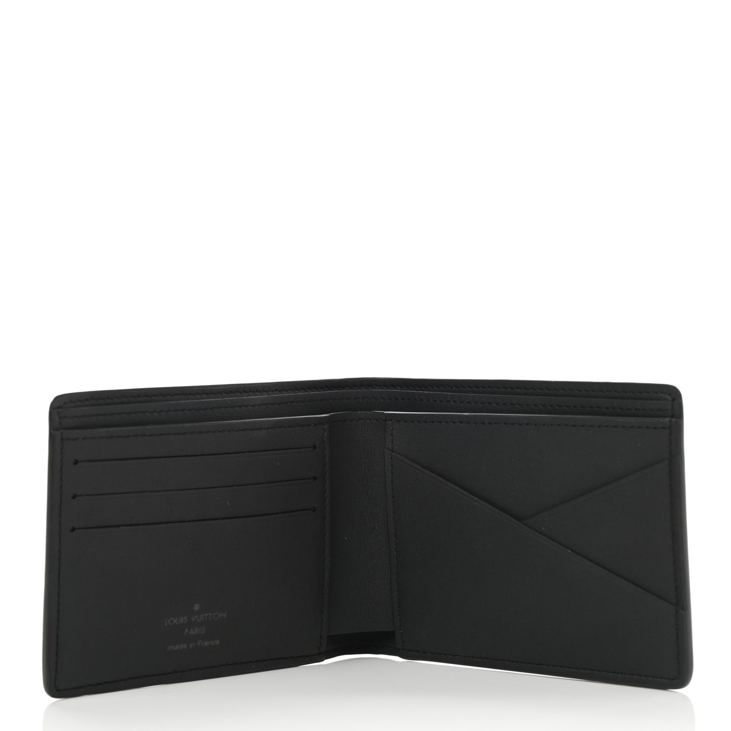 Calfskin Monogram Shadow Multiple Wallet Black