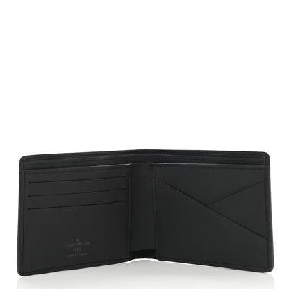 Louis Vuitton Calfskin Monogram Shadow Multiple Wallet Black 5 of 7