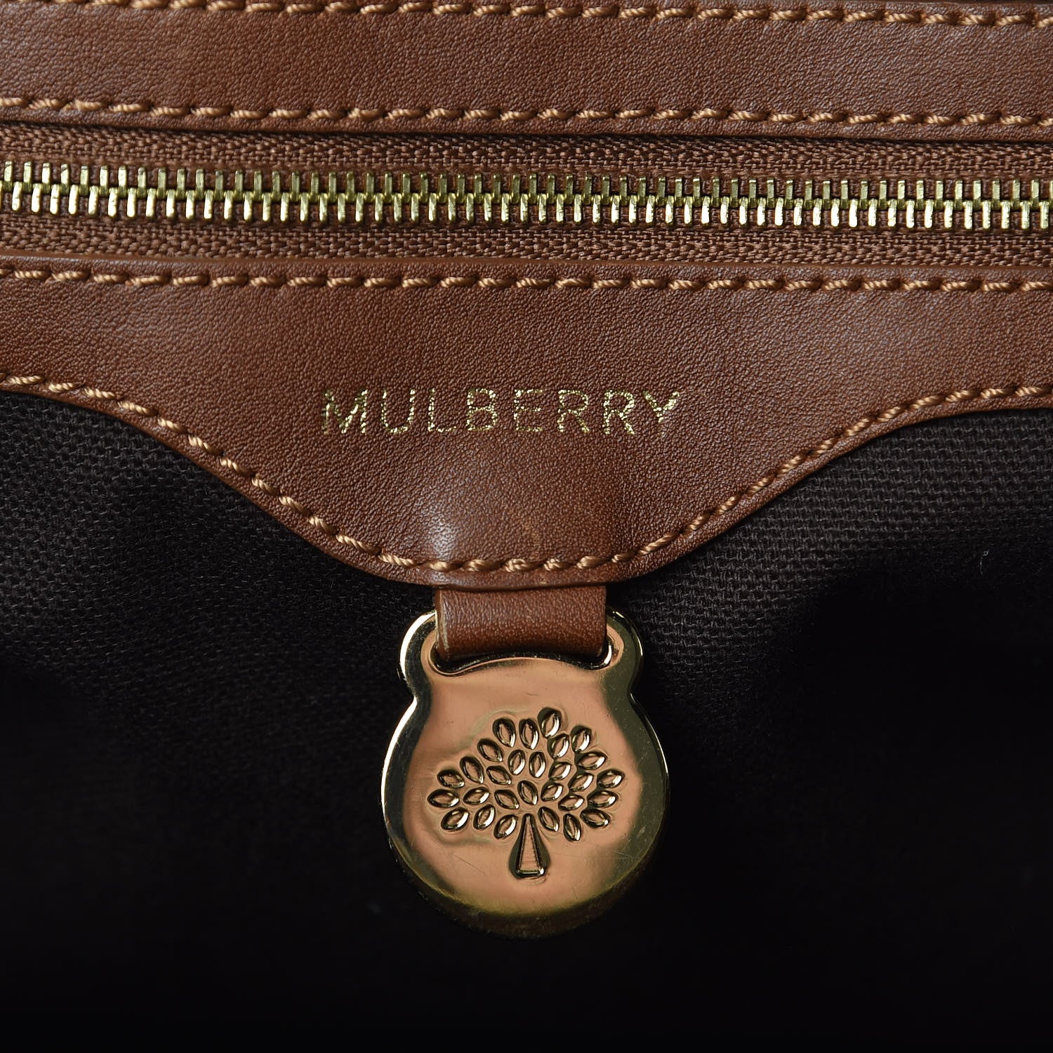 Mulberry Suede Tasha Bowling Tote Brown 7 of 15