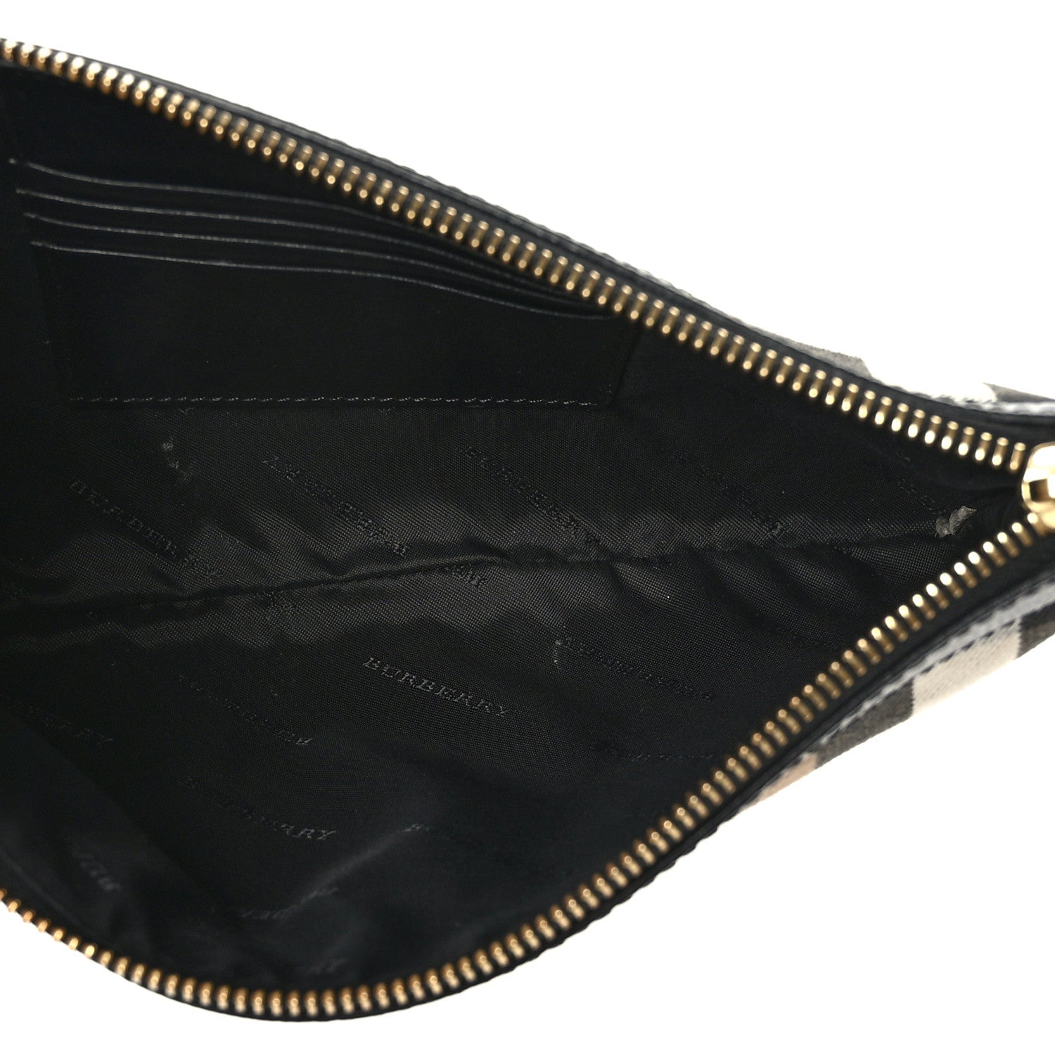 Burberry House Check Derby Peyton Crossbody Clutch Bag Black 5 of 8