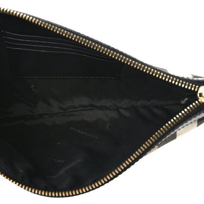 Burberry House Check Derby Peyton Crossbody Clutch Bag Black 5 of 8