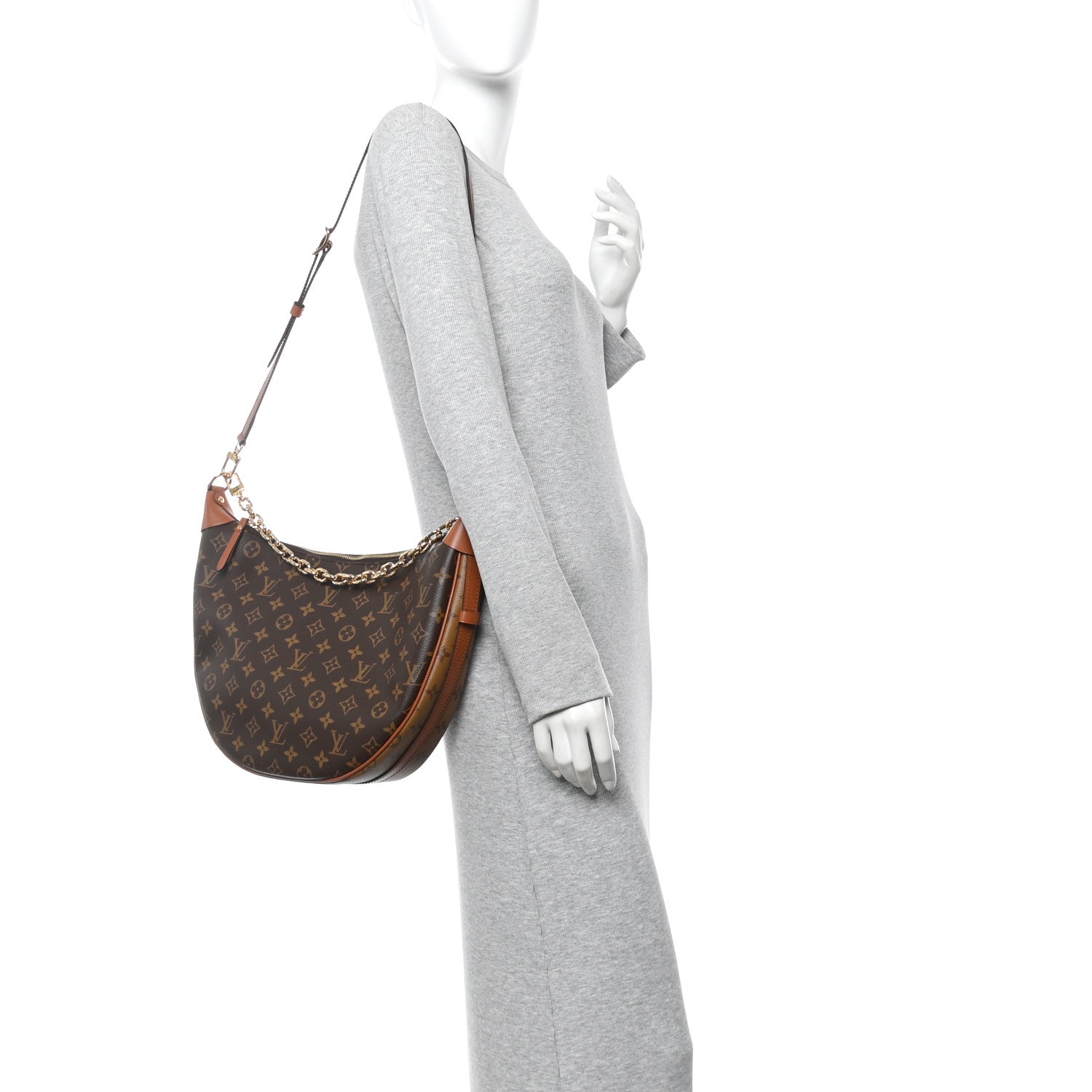 Louis Vuitton Reverse Monogram Loop Hobo 2 of 10