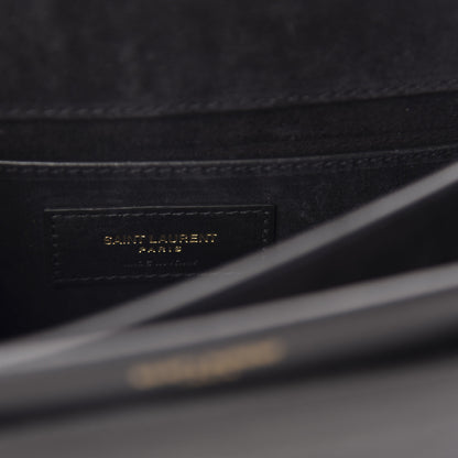 Saint Laurent Grained Calfskin Rock Star Patchwork Medium Monogram Sunset Black 9 of 12