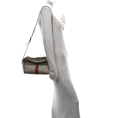 Gucci GG Supreme Monogram Web Small Ophidia Shoulder Bag Brown 2 of 10