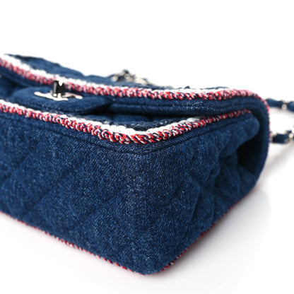 Chanel Denim Braided Mini Rectangular Flap Bag Blue 10 of 11