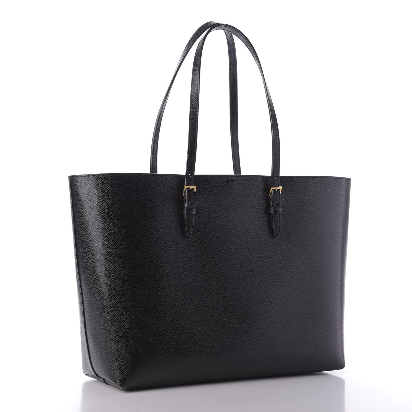Calfskin Large Shopping Tote Black