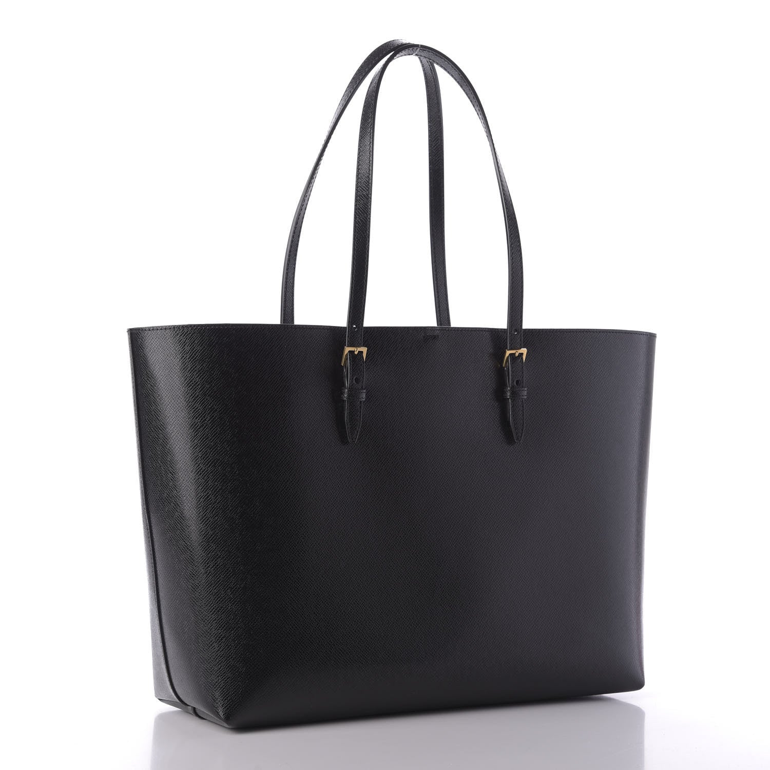 Saint Laurent Calfskin Large Shopping Tote Black 3 of 8