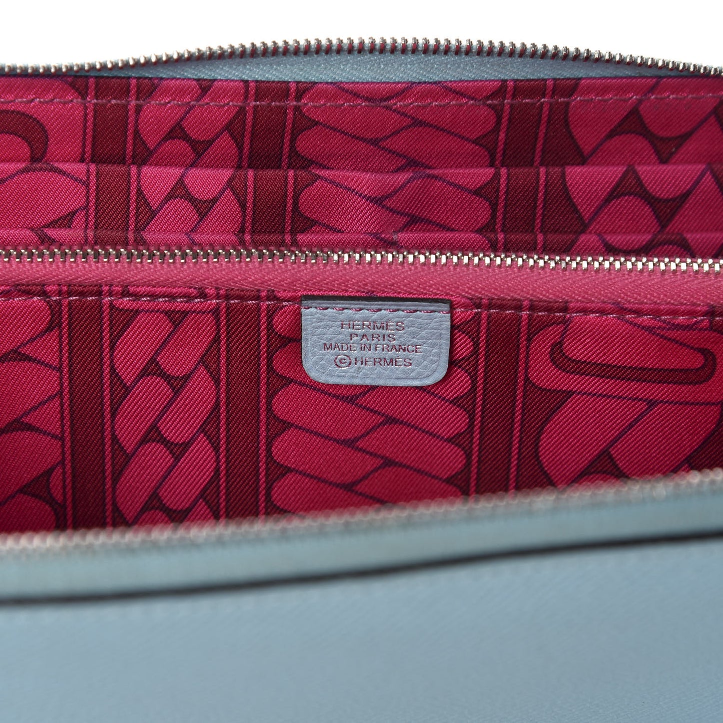 Epsom Silk'In Wallet Bleu Atoll Rose Tyrien