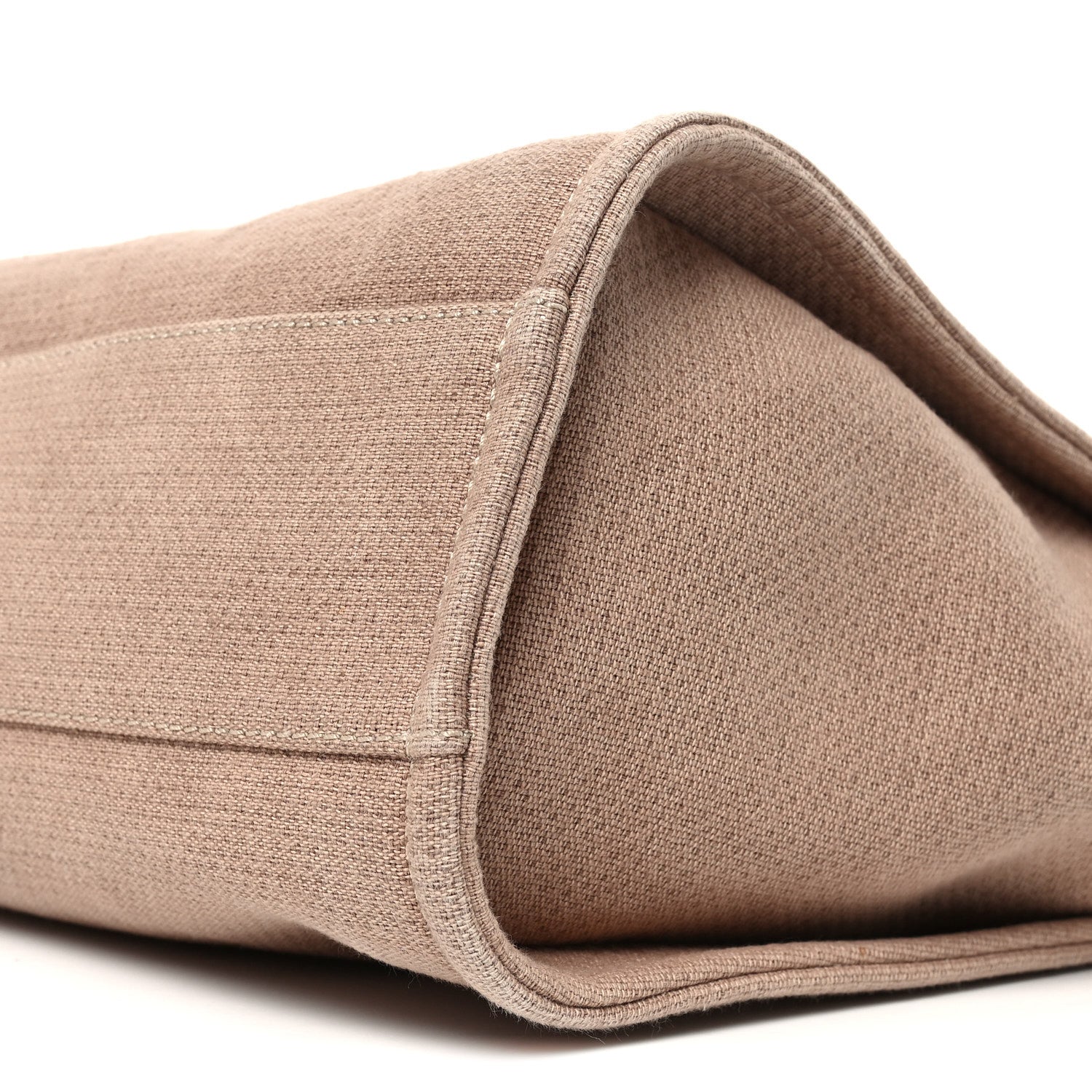 Chanel Canvas Small Deauville Tote Ecru 9 of 10