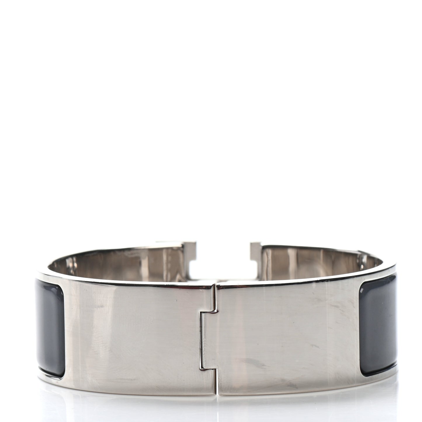 Enamel Wide Clic Clac H Bracelet GM Ardoise