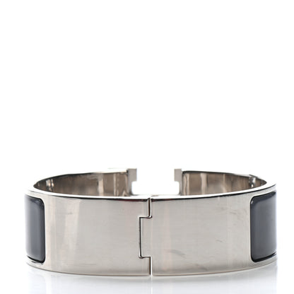Hermes Enamel Wide Clic Clac H Bracelet GM Ardoise 3 of 4