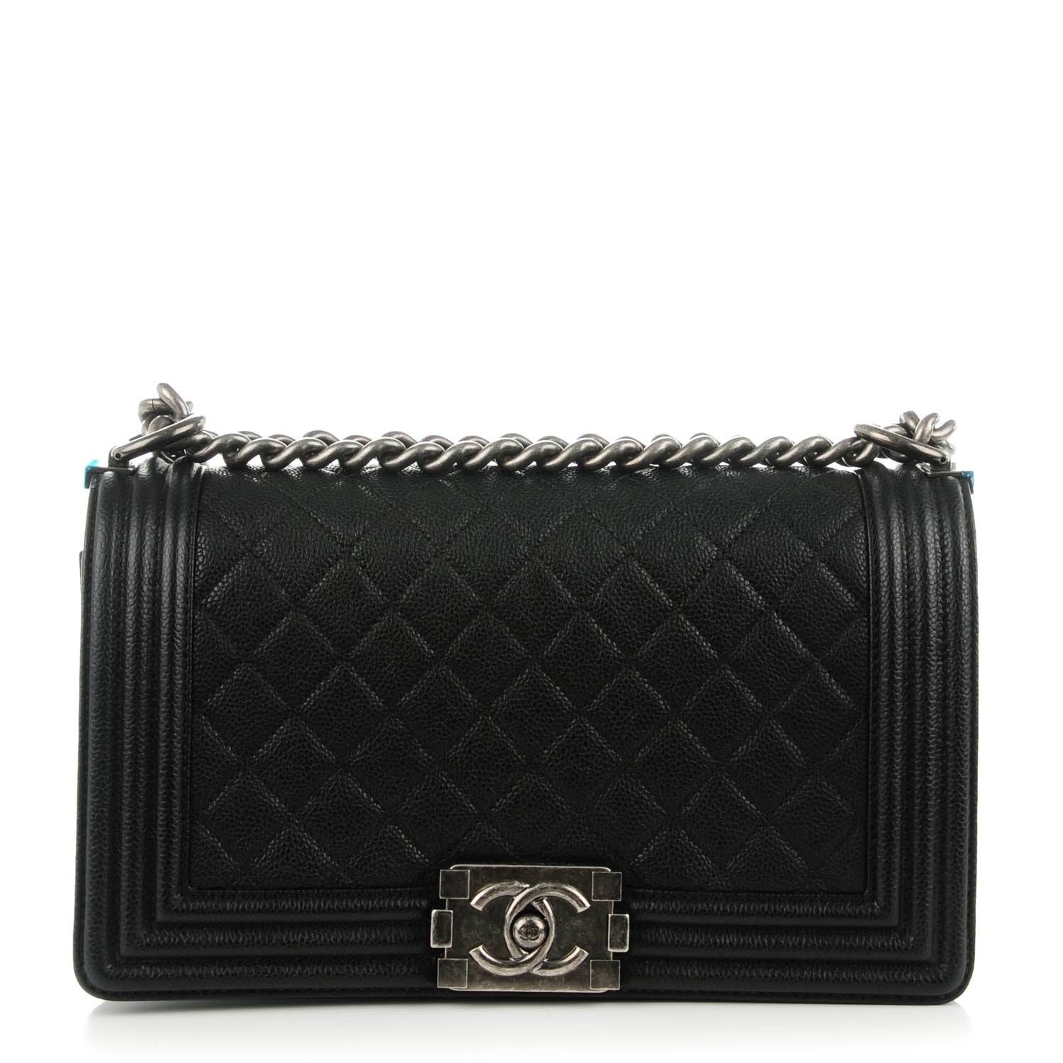 Chanel Caviar Quilted Medium Boy Flap Black 1 of 8