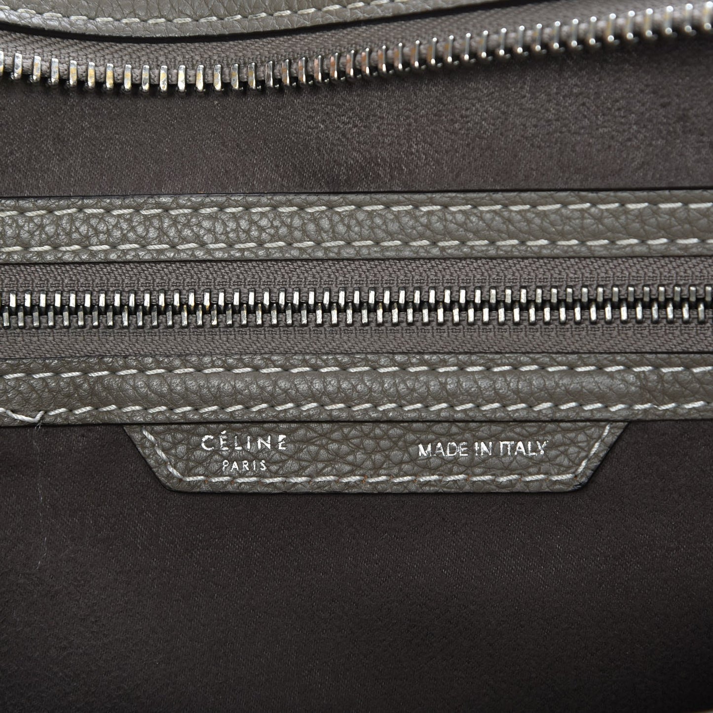 Drummed Calfskin Mini Luggage Souris