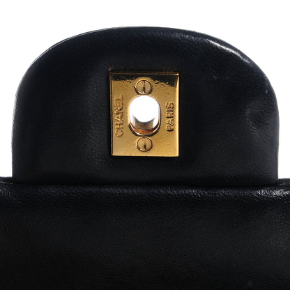 Chanel Lambskin Quilted Maxi Double Flap Black 6 of 8