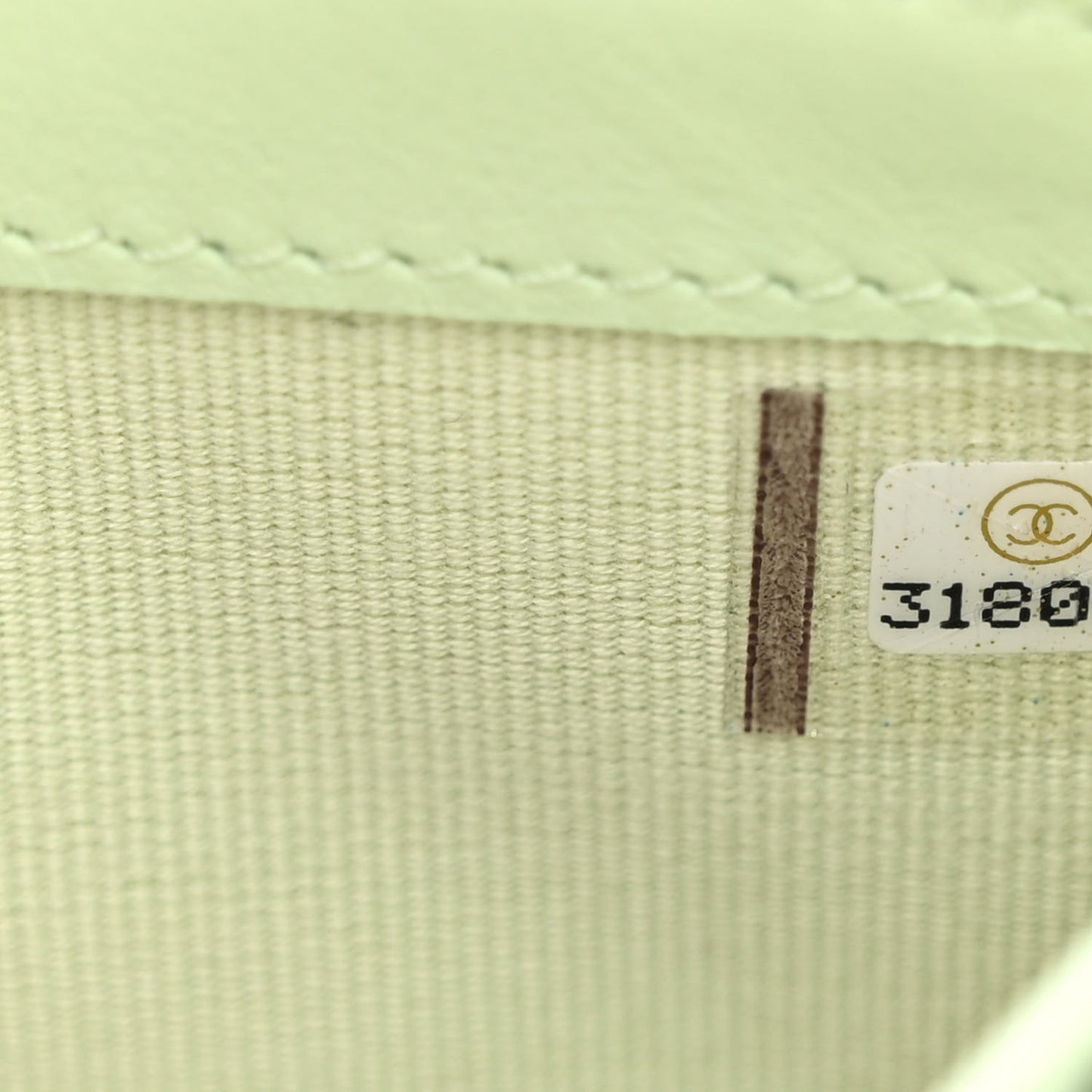 Caviar Quilted Large Gusset Flap Wallet Light Green