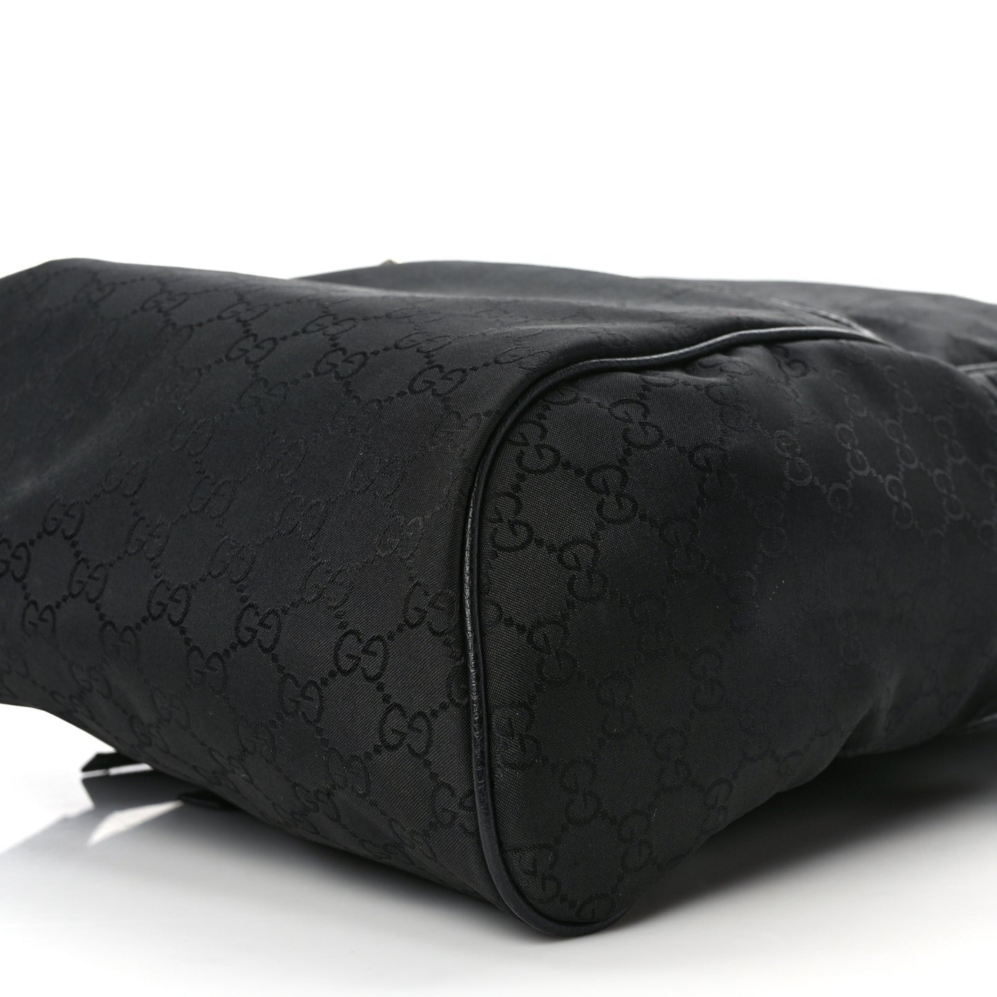 Nylon Monogram Slim Backpack Black