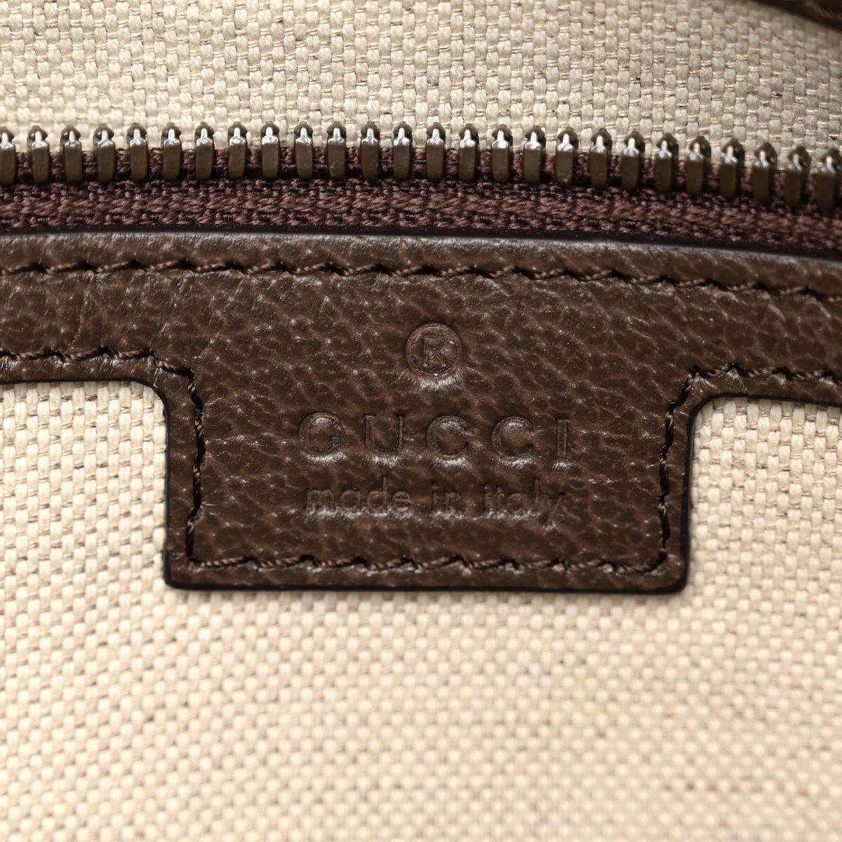 GG Supreme Monogram Textured Dollar Calfskin Web Large Savoy Duffle Bag Beige Ebony
